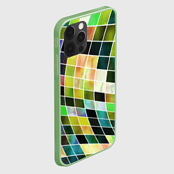 Чехол для iPhone 12 Pro Разноцветные квадраты All Color Squares, цвет: 3D-салатовый — фото 2