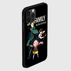 Чехол для iPhone 12 Pro SPY FAMILY Семья Шпиона, персонажи, цвет: 3D-черный — фото 2