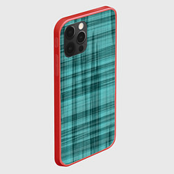 Чехол для iPhone 12 Pro Клетчатый узор цвета морской волны checkered patte, цвет: 3D-красный — фото 2