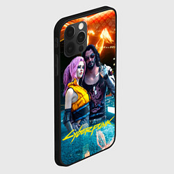 Чехол для iPhone 12 Pro Cyberpunk2077 Johnny Vi girl, цвет: 3D-черный — фото 2