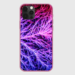 Чехол для iPhone 12 Pro Авангардный неоновый паттерн Мода Avant-garde neon, цвет: 3D-малиновый