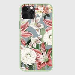 Чехол iPhone 12 Pro Цветы Романтические Лилии