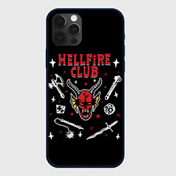 Чехол iPhone 12 Pro HELLFIRE CLUB STRANGER THINGS