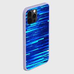 Чехол для iPhone 12 Pro BLUE STRIPES, цвет: 3D-светло-сиреневый — фото 2