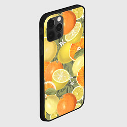 Чехол для iPhone 12 Pro Апельсины и Лимоны, цвет: 3D-черный — фото 2