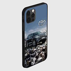 Чехол для iPhone 12 Pro Toyota Land Cruiser 200 V8, цвет: 3D-черный — фото 2