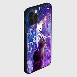 Чехол для iPhone 12 Pro Stray: Viloet Logo, цвет: 3D-черный — фото 2
