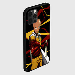 Чехол для iPhone 12 Pro One Punch Man - Сайтама-аниме, цвет: 3D-черный — фото 2