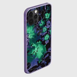 Чехол для iPhone 12 Pro Цветочная авангардная композиция, цвет: 3D-серый — фото 2