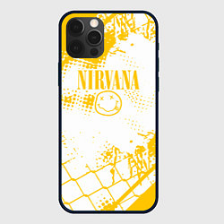 Чехол для iPhone 12 Pro Nirvana - нирвана смайл, цвет: 3D-черный