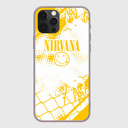 Чехол для iPhone 12 Pro Nirvana - нирвана смайл, цвет: 3D-серый