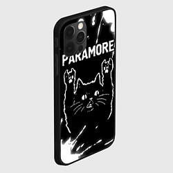 Чехол для iPhone 12 Pro Группа Paramore и Рок Кот, цвет: 3D-черный — фото 2