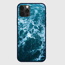 Чехол для iPhone 12 Pro Blue ocean, цвет: 3D-черный