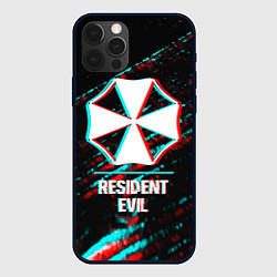 Чехол iPhone 12 Pro Resident Evil в стиле Glitch Баги Графики на темно