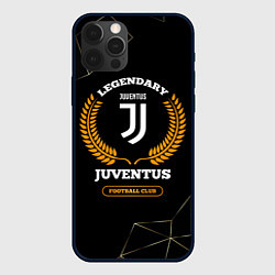 Чехол для iPhone 12 Pro Лого Juventus и надпись Legendary Football Club на, цвет: 3D-черный