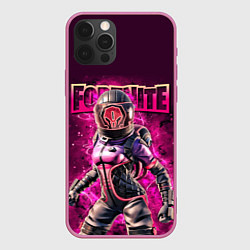 Чехол для iPhone 12 Pro Fortnite Corrupted Voyager Video game, цвет: 3D-малиновый
