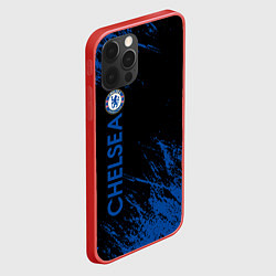 Чехол для iPhone 12 Pro Chelsea текстура, цвет: 3D-красный — фото 2