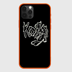 Чехол для iPhone 12 Pro KoЯn Korn рисунок, цвет: 3D-красный