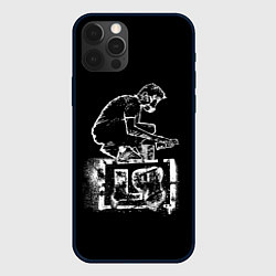 Чехол для iPhone 12 Pro Linkin Park граффити, цвет: 3D-черный