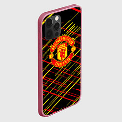 Чехол для iPhone 12 Pro Манчестер юнайтед manchester united, цвет: 3D-малиновый — фото 2