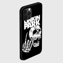 Чехол для iPhone 12 Pro Linkin Park Череп, цвет: 3D-черный — фото 2