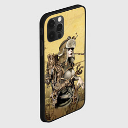 Чехол для iPhone 12 Pro Крутая девчонка в стиле Стимпанк, цвет: 3D-черный — фото 2