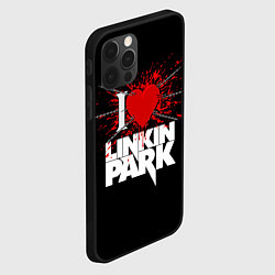 Чехол для iPhone 12 Pro Linkin Park Сердце, цвет: 3D-черный — фото 2