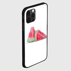 Чехол для iPhone 12 Pro Дольки арбуза, цвет: 3D-черный — фото 2