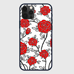 Чехол iPhone 12 Pro BEAUTIFUL RED ROSES