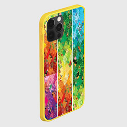 Чехол для iPhone 12 Pro Patchwork pattern, цвет: 3D-желтый — фото 2