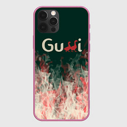 Чехол iPhone 12 Pro Gucci - огонь