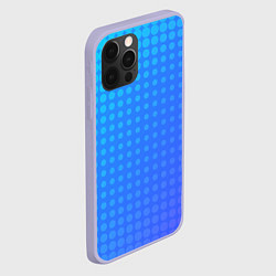 Чехол для iPhone 12 Pro Blue gradient, цвет: 3D-светло-сиреневый — фото 2