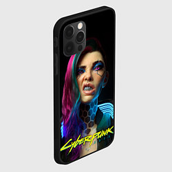 Чехол для iPhone 12 Pro Cyberpunk - girl grillz, цвет: 3D-черный — фото 2