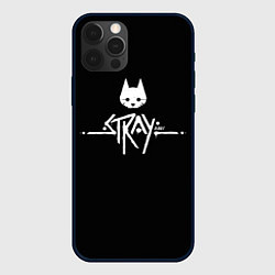 Чехол для iPhone 12 Pro Stray night cat, цвет: 3D-черный