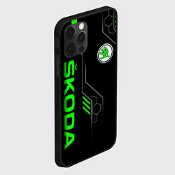 Чехол для iPhone 12 Pro SKODA - БРОНЯ БУДУЩЕГО, цвет: 3D-черный — фото 2