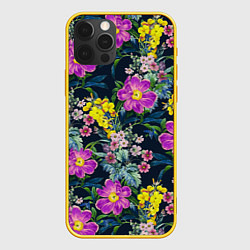 Чехол iPhone 12 Pro Цветы Фиолетовые Пионы