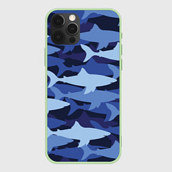 Чехол iPhone 12 Pro Акулий камуфляж - паттерн