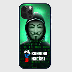 Чехол для iPhone 12 Pro Russian hacker green, цвет: 3D-черный