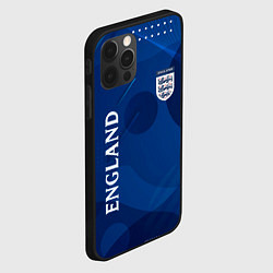 Чехол для iPhone 12 Pro Сборная Англии Синяя Абстракция, цвет: 3D-черный — фото 2
