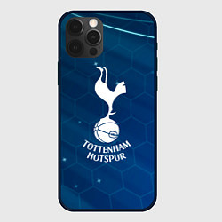 Чехол iPhone 12 Pro Tottenham hotspur Соты абстракция