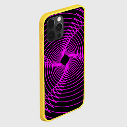 Чехол для iPhone 12 Pro Неоновая светящаяся спираль, цвет: 3D-желтый — фото 2