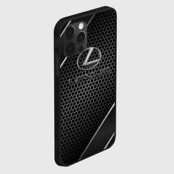 Чехол для iPhone 12 Pro Lexus Карбон, цвет: 3D-черный — фото 2