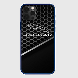 Чехол для iPhone 12 Pro Jagur абстракция карбо, цвет: 3D-тёмно-синий
