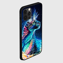 Чехол для iPhone 12 Pro Неоновый сказочный леопард, цвет: 3D-черный — фото 2