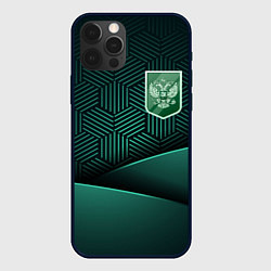 Чехол iPhone 12 Pro Зеленый герб России