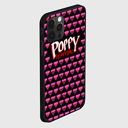 Чехол для iPhone 12 Pro Poppy Playtime - Kissy Missy Pattern - Huggy Wuggy, цвет: 3D-черный — фото 2