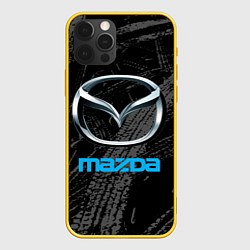 Чехол iPhone 12 Pro Mazda - следы шин