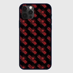 Чехол для iPhone 12 Pro Cult of the lamb pattern, цвет: 3D-черный