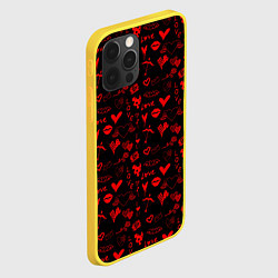 Чехол для iPhone 12 Pro Знаки нашей любви, цвет: 3D-желтый — фото 2