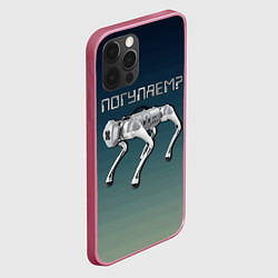 Чехол для iPhone 12 Pro Собака робот, цвет: 3D-малиновый — фото 2